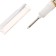 Permanent marker 0.7 mm, with an elongated tip, white