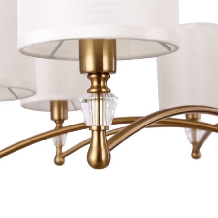 Suspended lamp Freya FR1007PL-08BS Riverside, 860x860x1425 mm, E14, 8x40W, brass color-2