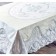 Climentation tablecloth, size 150x220 cm, color milk