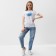 T -shirt female, white color, size 46