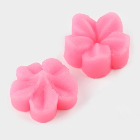 Mold "Flower", silicone, 2 items, 4 × 2.9 cm, color mix-1