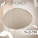 Cups for the bra “circle”, l (48), d = 14.5 cm, pair, beige color