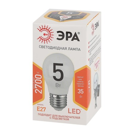 LED LED era Standard "Shar", 5 W, E27, 400 lm, 2700k, glow warm white-1