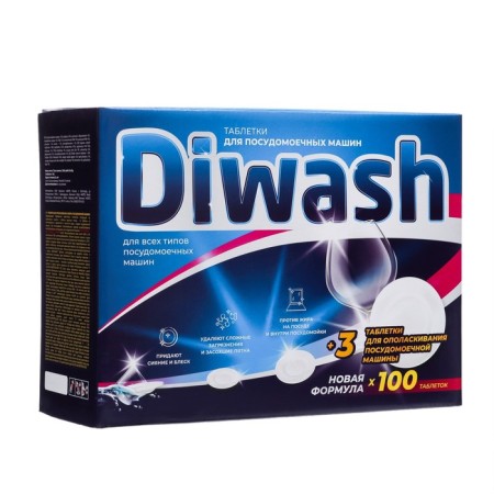 Diwash dishwashers tablets, 100 pcs.