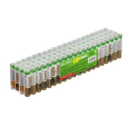 Battery Alkalin GP Super, AAA, LR03-80BOX, 1.5V, set, 80 pcs.