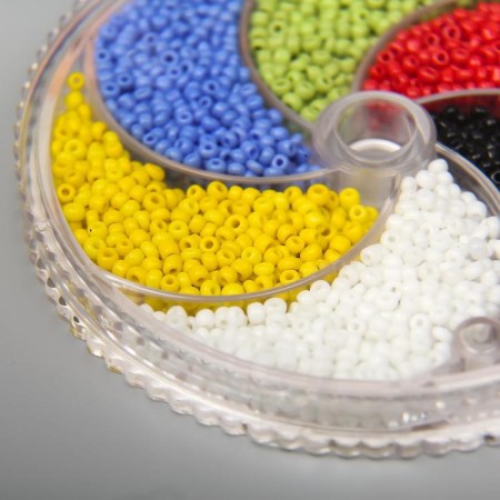 A set of beads for needlework "Zlatka No. 3" 6 colors, 11/0 with brilliance-2