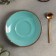A saucer for a teaspoon Turquoise, d = 16 cm, turquoise color