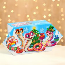 New Year. The gift box New Year's candy is small 