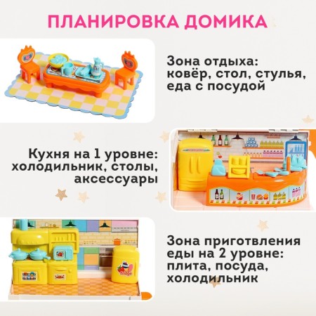 Game set "House-Machine Ksenia" with furniture and accessories-3