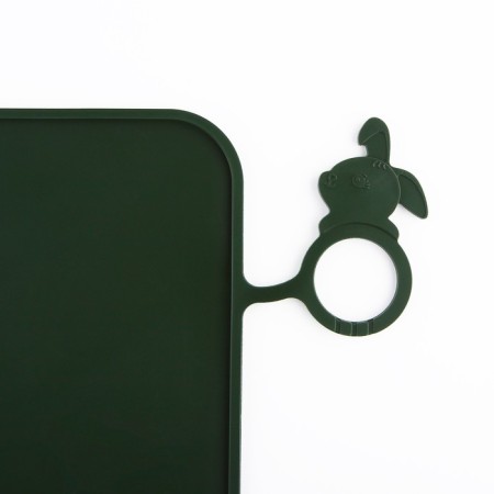 Silicone rug for a bowl, 40 x 30 cm, green-6