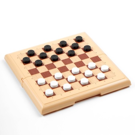 Board game 2 in 1: chess, checkers (King H-3.8 cm, D-1.5 cm)-1