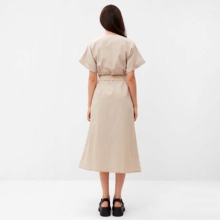 Women's dress on buttons Mist Summer Time, Beige, R.48-3