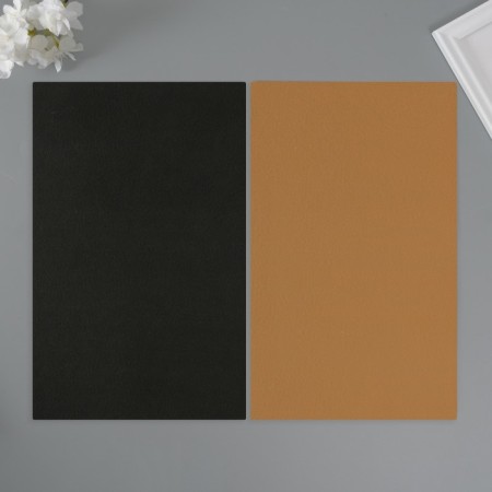 Sheet for creativity claims. Kozh "Figure Lichi" Black sheet 33x20 cm thick 1 mm-2