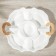 Menzhitsa ceramic 4 sections "Estet", 34 × 30 × 5 cm, saucer