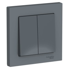 Switch SE AtlasDesign, 10 A, 2 keys, assembly, CC. 5, color stitches