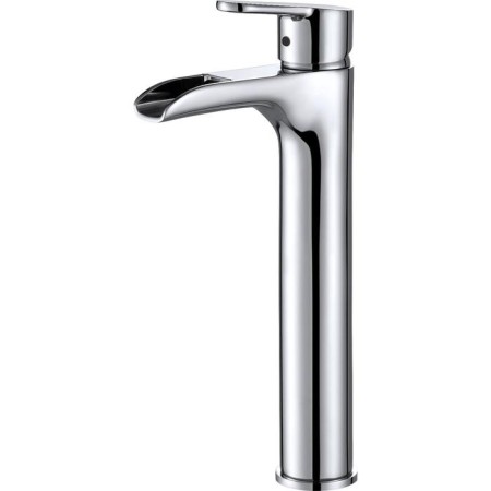 D&K Rhein Marx DA1392701 shell mixer, single -leaf, high spout, chrome