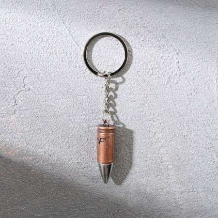 Metal keychain “Real man”, bullet, 1.2 x 6 cm-4