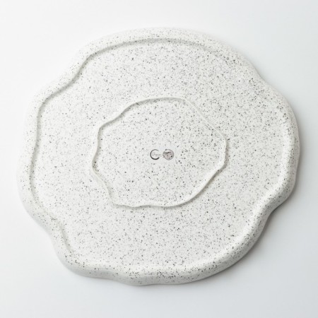 Ceramic dish for serving "pink", 27 cm, pink color-6