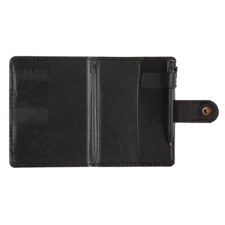 Notebook with A7 handle, 65 sheets in a ruler, PVC cover with a button fastener-3