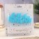 Set of candles on skewers "Happy Birthday", Blue, 5.3 cm cm