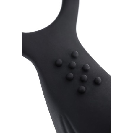 Prostate stimulator LEVETT MAUD, silicone, black color, 15 cm-3