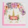 Paper napkins “Unicorn and flowers”, 33x33 cm, set 20 pcs., Pink color
