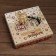 The box is folding, the lid is a "New Year gift" 30 x 30 x 8 cm