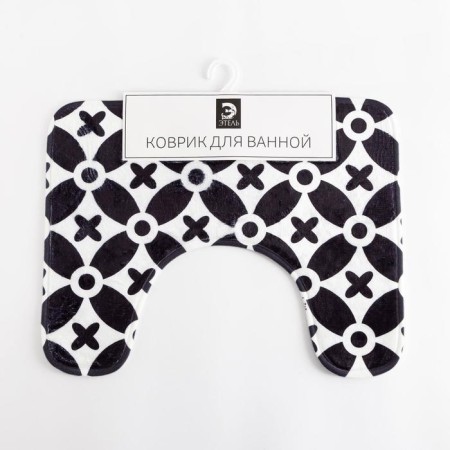 Bathroom mat Ethel "Pattern", 50x40 cm, velor-3