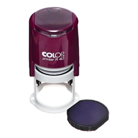 Equipment for round printing automatic Colop Printer R40, diameter 41.5 mm, with a lid, a violet housing-2