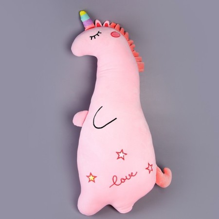 Soft toy-podushka "Unicorn", 80 cm, pink color-2