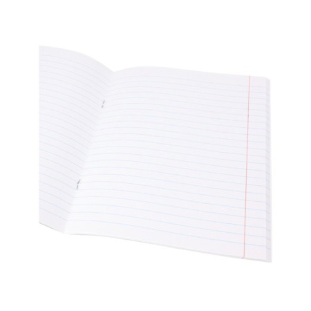 A notebook 48 sheets in the line school memasics "Literature", cover coated cardboard, embossing canvas, OFSET block-1
