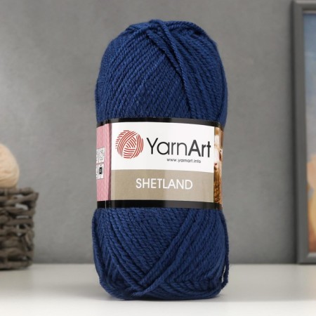 Gingerbread "Shetland" 30% wool Verdin, 70% acrylic 220m/100g (528 blue)-4