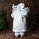 Santa Claus "with a Christmas tree with balls and gifts" 60 cm, silver