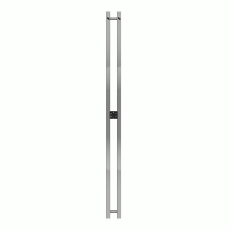 Terminus duo electric heated towel rail "Prof", 1600x110 mm, chrome