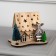 LED figure "House with deer" 11 × 15 × 3 cm, wood, batteries LR41x3, glow warm white