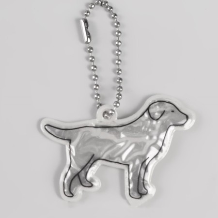 The reflective element "Labrador", bilateral, 5.5 × 4 cm, color mix-4