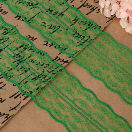 Capricon lace, 45 mm × 10 ± 1 m, green color-1
