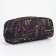 Cosmetic bag with lightning, black color