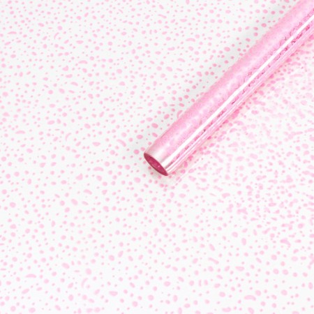 Flower film "MOSKA", Pink, 0.7 x 7.6 m, 40 μm, 200 g