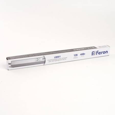 Electronic transformer for 12 W LED tape, Feron, LB001, 4A, 48 W-6