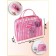 Lightning cosmetic bag, pink color