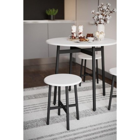Dining table "Medison", 800 × 800 × 720 mm, white color