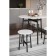 Dining table "Medison", 800 × 800 × 720 mm, white color