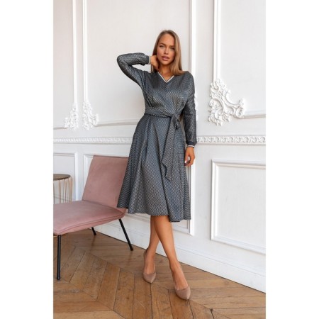 Women's dress, size 42, gray color 5583-6