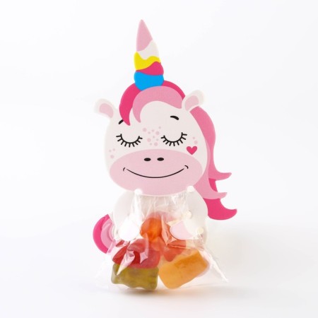 Package for sweets, confectionery packaging, "unicorn", 11 x 6 cm