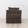 Handwheel chair-bed "Essen", velor fabric, brown color
