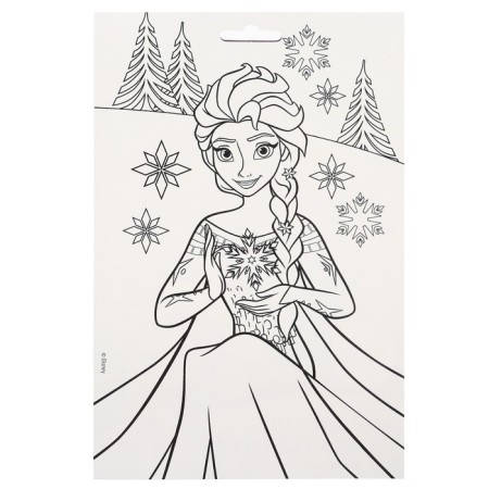 Application by foil "New Year" 23x15 cm, cold heart-3