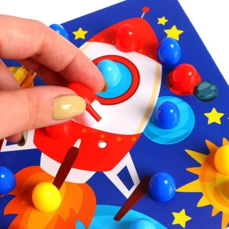 Mosaic "Rainbow buttons. The world"-7