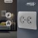 Double Luazon Lighting "ECB", 10 A, without salary, white
