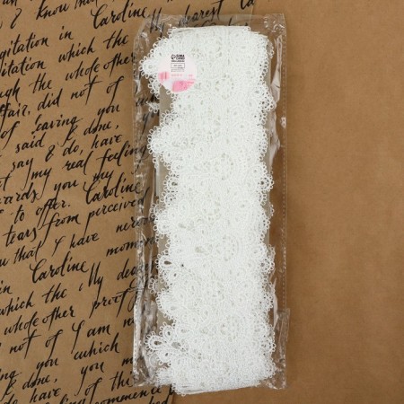 Hypure lace, 55 mm × 6.8 ± 0.5 m, white color-2